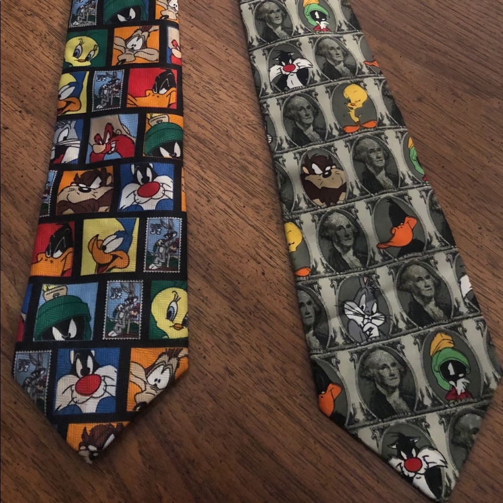 Two (2) Looney Tunes Ties